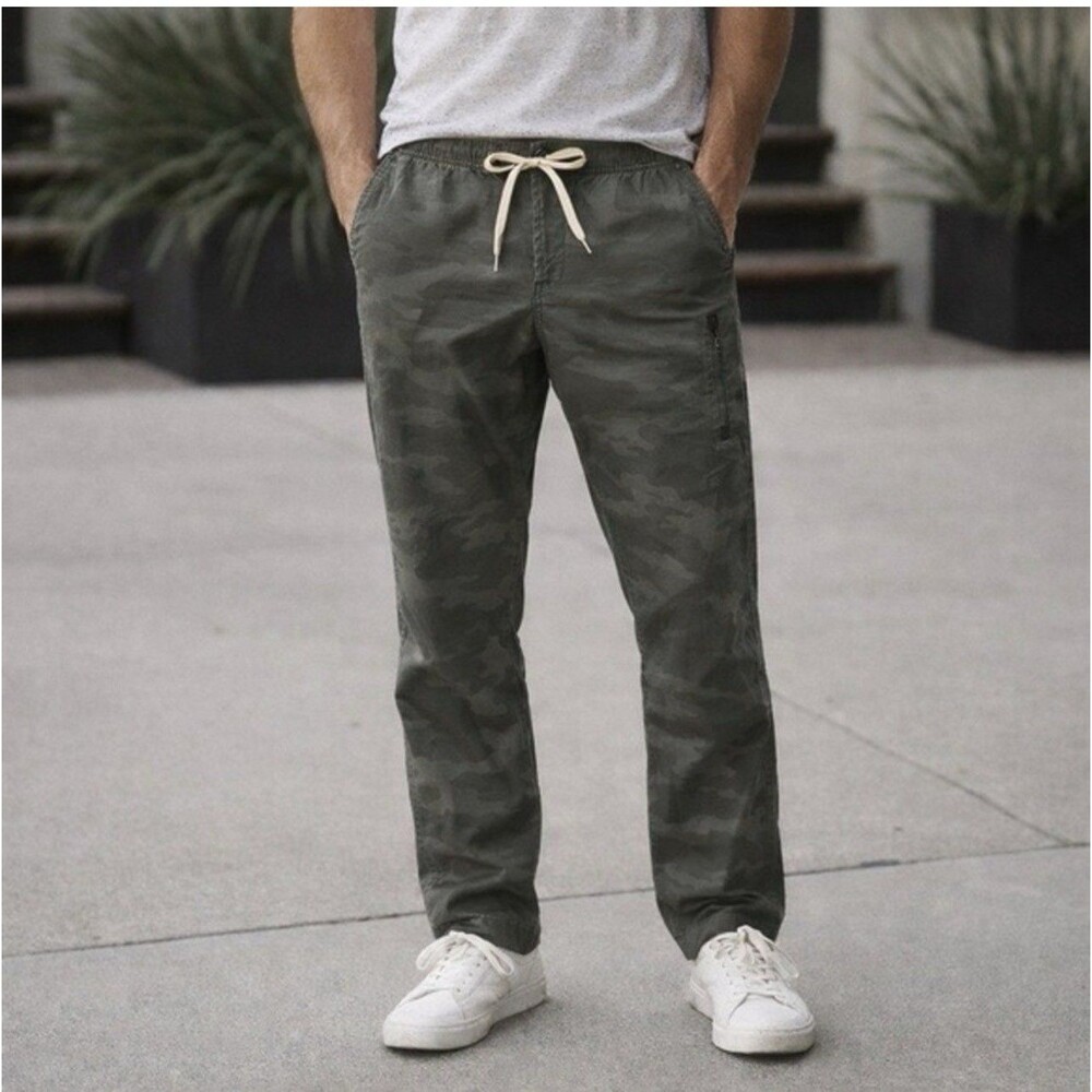 Vuori Ripstop Climber Pants Mens  Camouflage Organic Cotton Stretch SZ MEDIUM